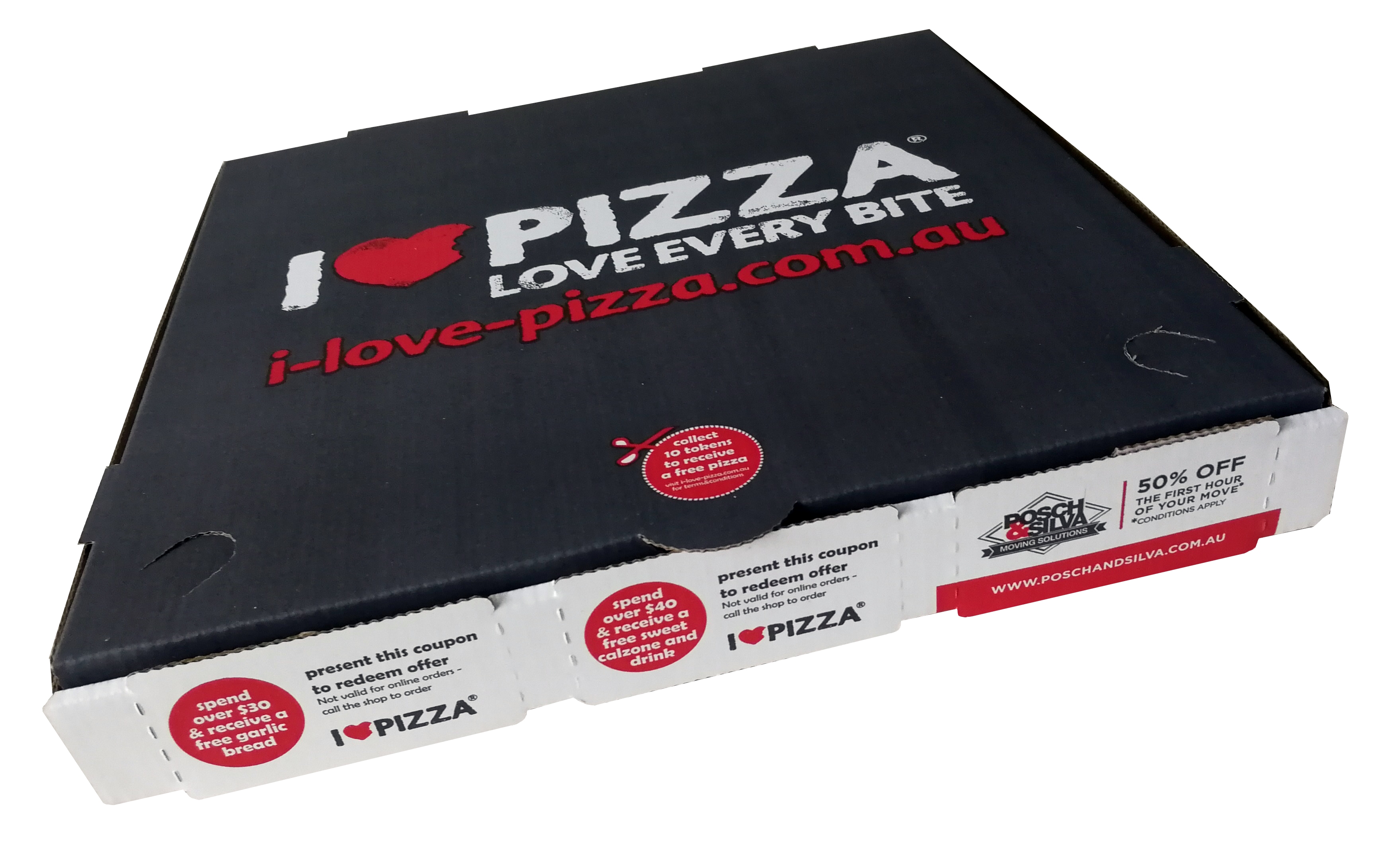  DHG PROFESSIONAL 50 Pack Pizza Box 4 Color Print Hot